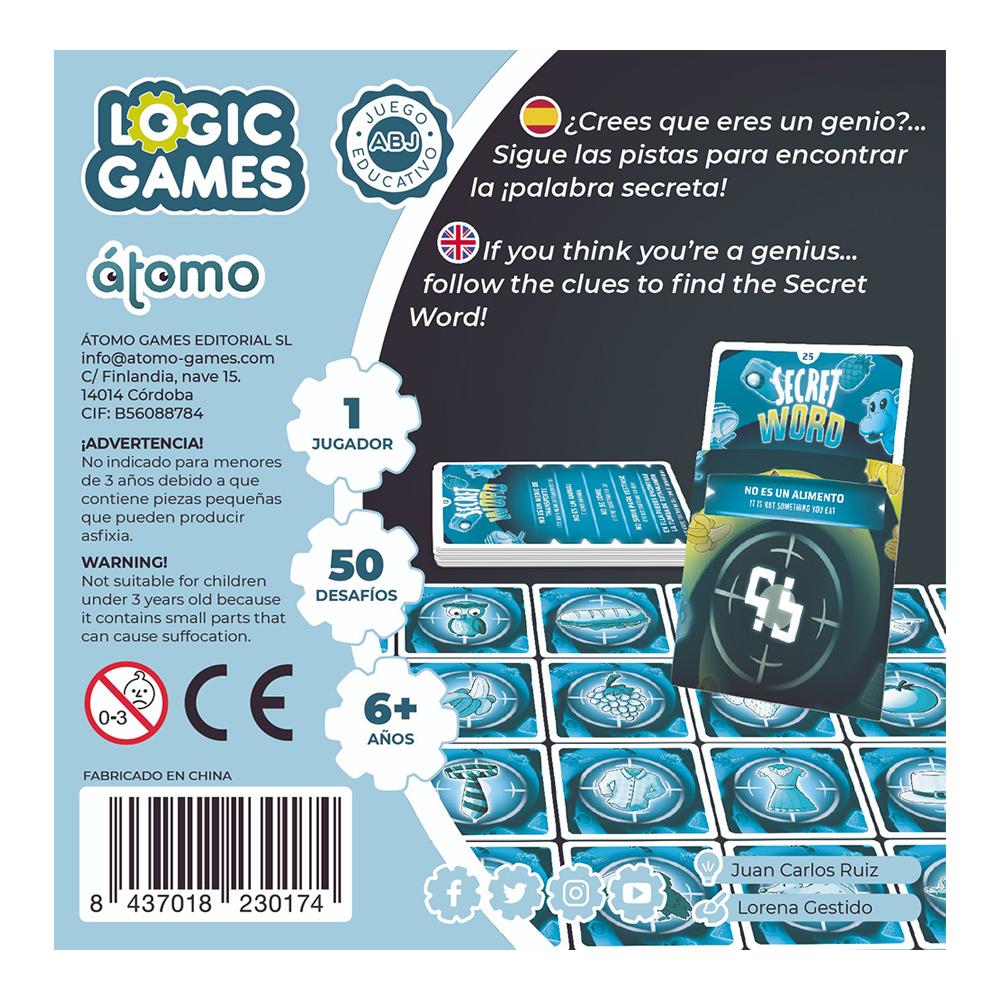 JUEGO DE MESA ÁTOMO ·SECRET WORD· - Happy Moments Baby