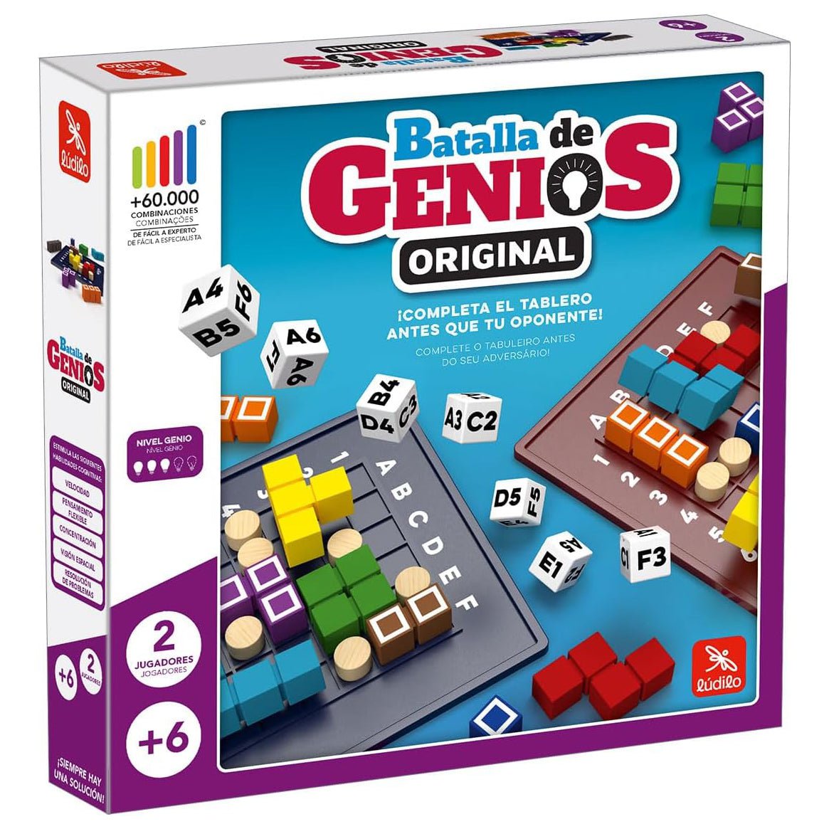 JUEGO DE MESA ·BATALLA DE GENIOS ORIGINAL· - Happy Moments Baby