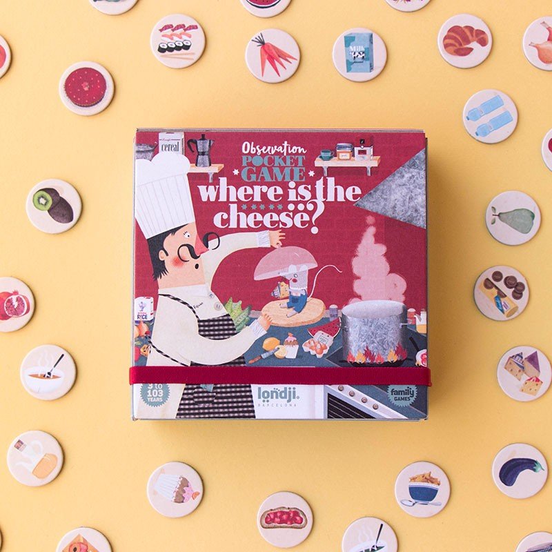 JUEGO DE MESA BOLSILLO LONDJI ·WHERE IS THE CHEESE?· - Happy Moments Baby