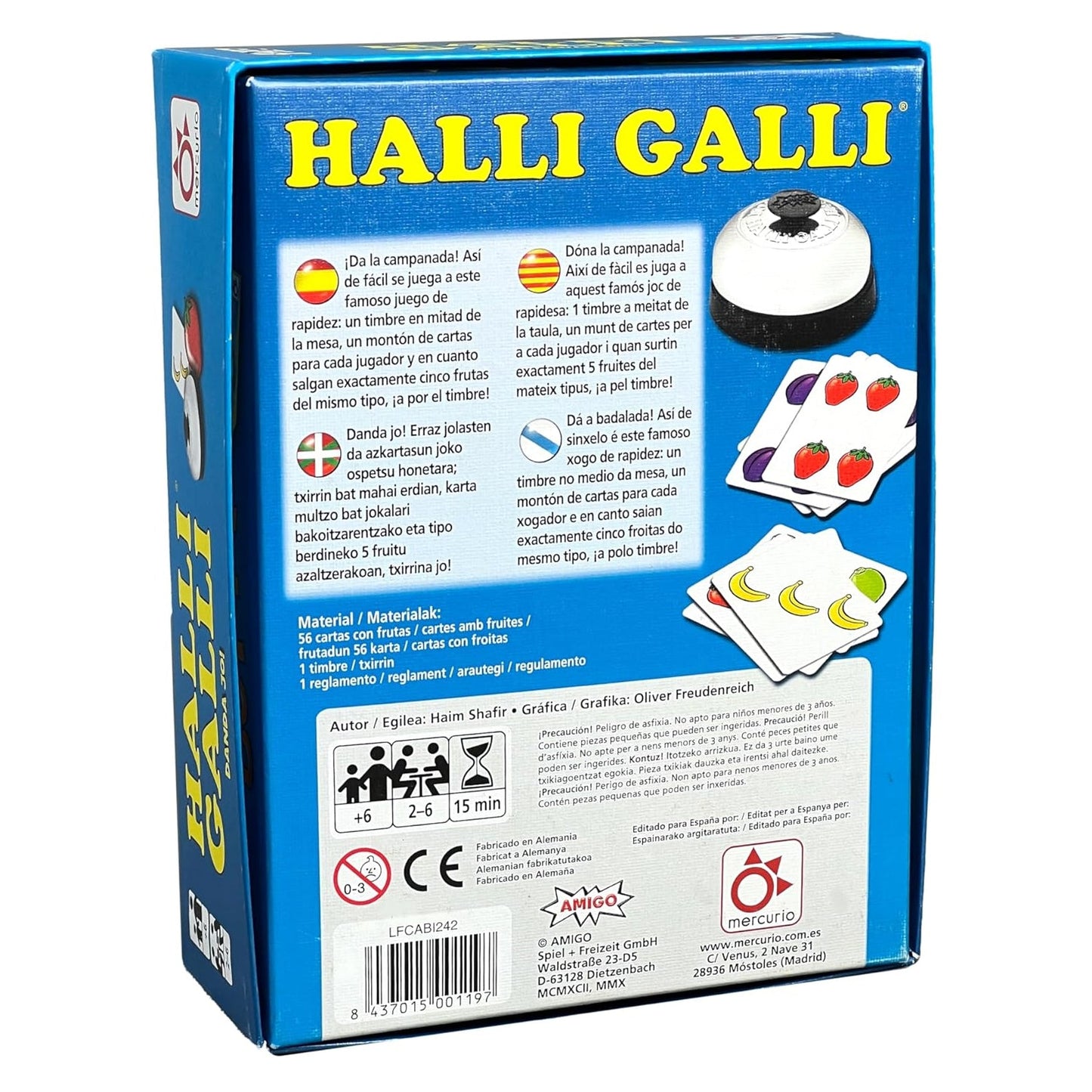 JUEGO DE MESA MERCURIO ·HALLI GALLI· - Happy Moments Baby