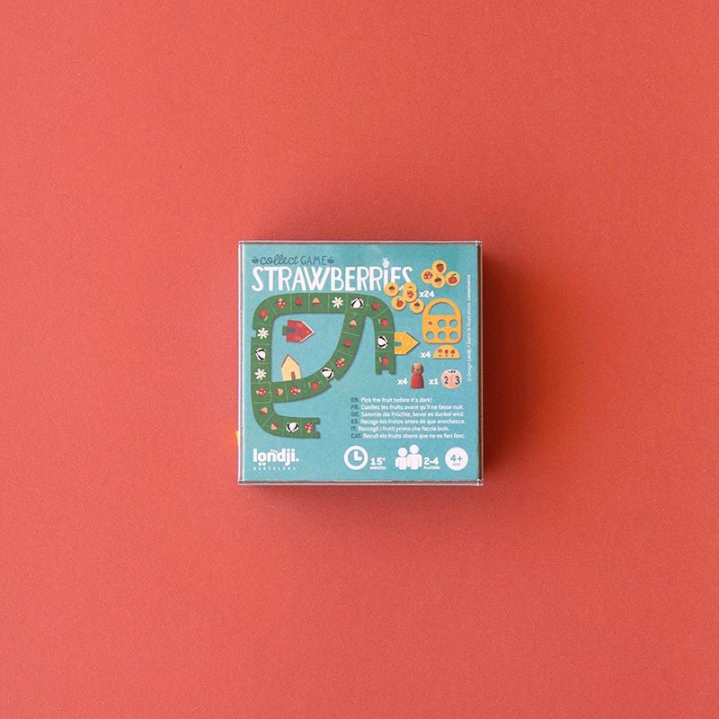 JUEGO DE MESA MINI LONDJI ·TINY STRAWBERRIES· - Happy Moments Baby