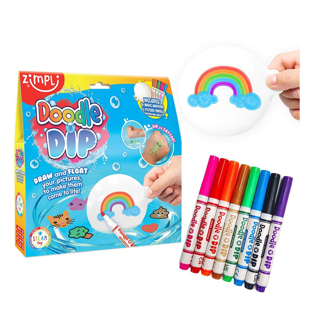 JUGUETE DE AGUA ZIMPLIKIDS ·DIBUJOS MÁGICOS DOODE 'N' DIP - Happy Moments Baby