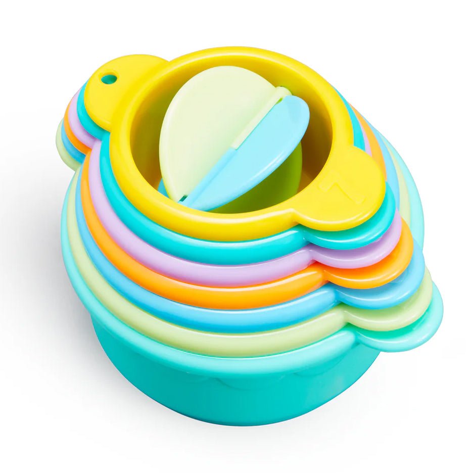 JUGUETE DE BAÑO ·COLADORES TAZAS APILABLES· - Happy Moments Baby