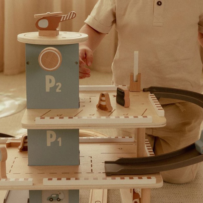 JUGUETE DE MADERA LITTLE DUTCH ·PARKING GARAJE· - Happy Moments Baby