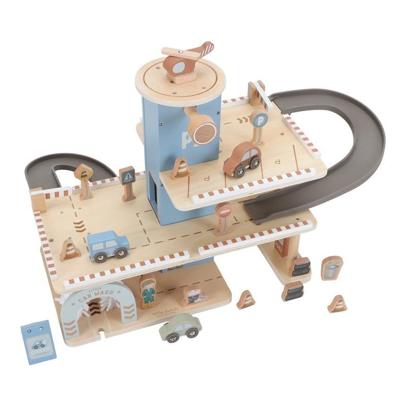 JUGUETE DE MADERA LITTLE DUTCH ·PARKING GARAJE· - Happy Moments Baby