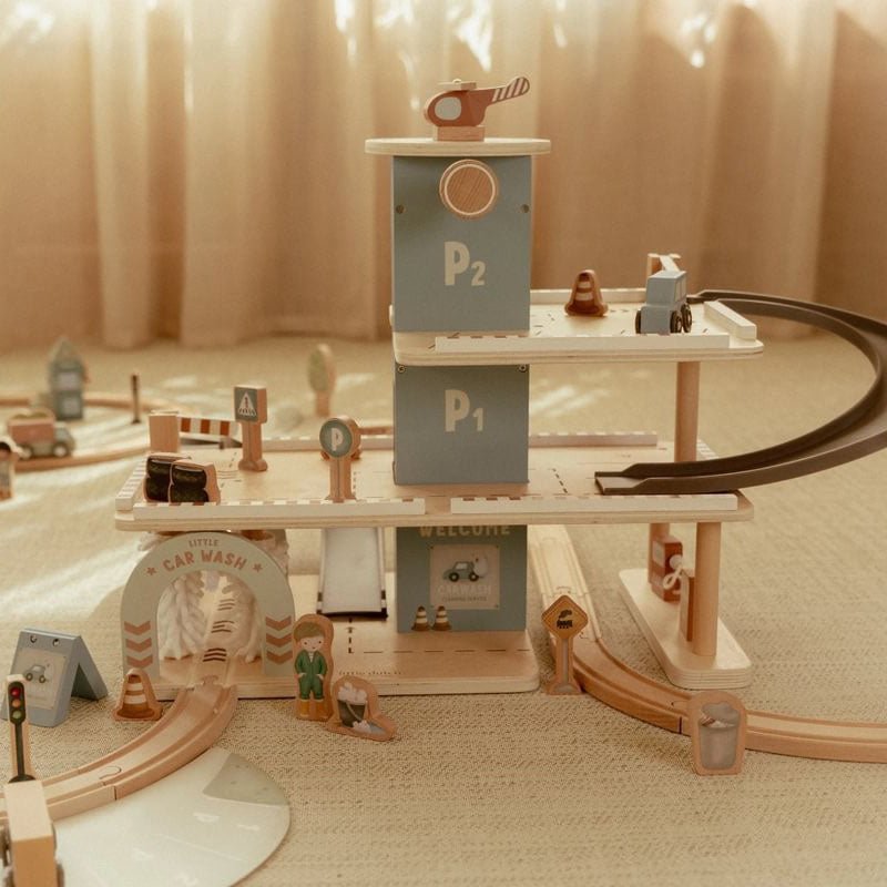 JUGUETE DE MADERA LITTLE DUTCH ·PARKING GARAJE· - Happy Moments Baby