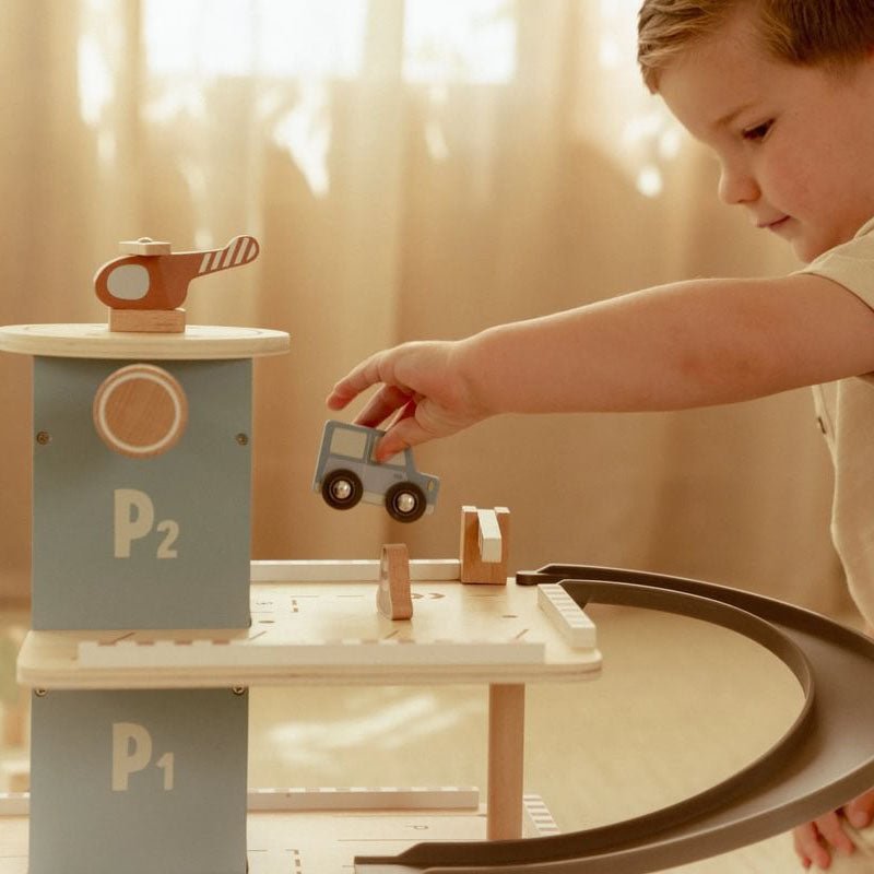 JUGUETE DE MADERA LITTLE DUTCH ·PARKING GARAJE· - Happy Moments Baby