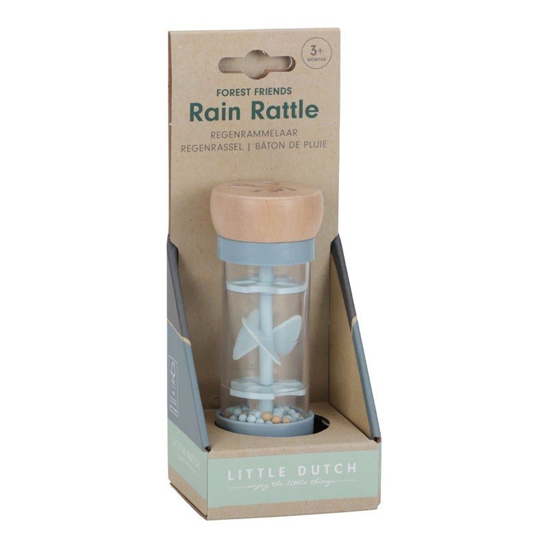 JUGUETE DE MADERA LITTLE DUTCH ·SONAJERO PALO DE LLUVIA FOREST FRIENDS· - Happy Moments Baby