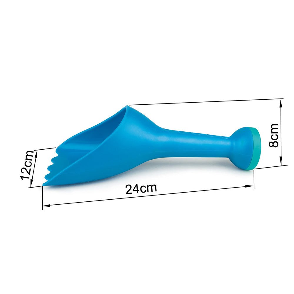 JUGUETE DE PLAYA HAPE ·PALA CAVADORA Y ROCIADORA AZUL· - Happy Moments Baby