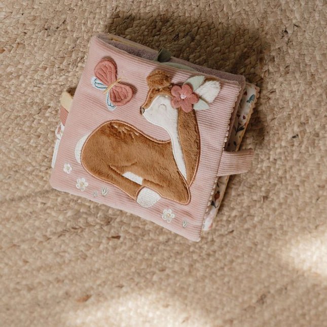 JUGUETE DE TELA LITTLE DUTCH ·LIBRO BLANDO ACTIVIDADES FAIRY GARDEN· - Happy Moments Baby