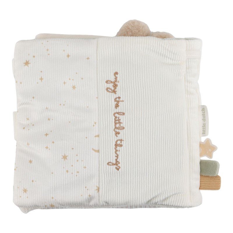 JUGUETE DE TELA LITTLE DUTCH ·LIBRO BLANDO ACTIVIDADES NEWBORN NATURALS· - Happy Moments Baby