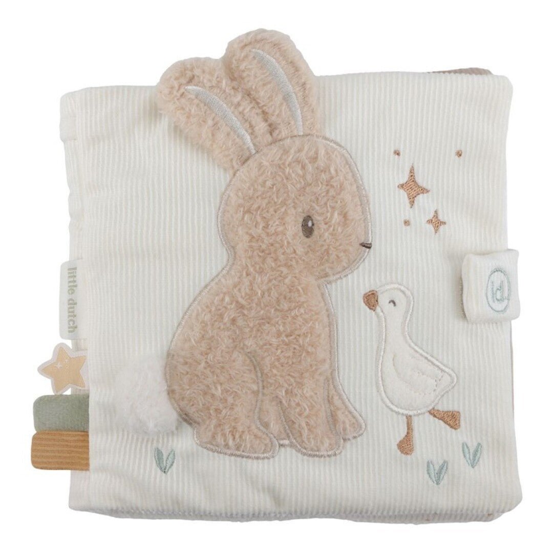 JUGUETE DE TELA LITTLE DUTCH ·LIBRO BLANDO ACTIVIDADES NEWBORN NATURALS· - Happy Moments Baby