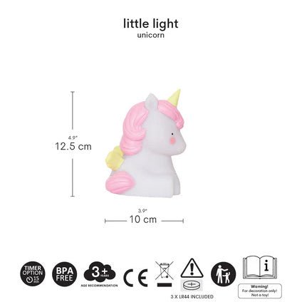 LAMPARITA DE COMPAÑÍA QUITAMIEDOS ·UNICORNIO· - Happy Moments Baby