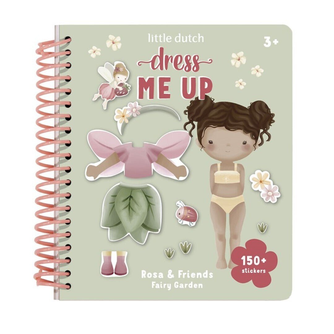 LIBRO MANUALIDADES LITTLE DUTCH ·VISTE A ROSA FAIRY GARDEN· - Happy Moments Baby