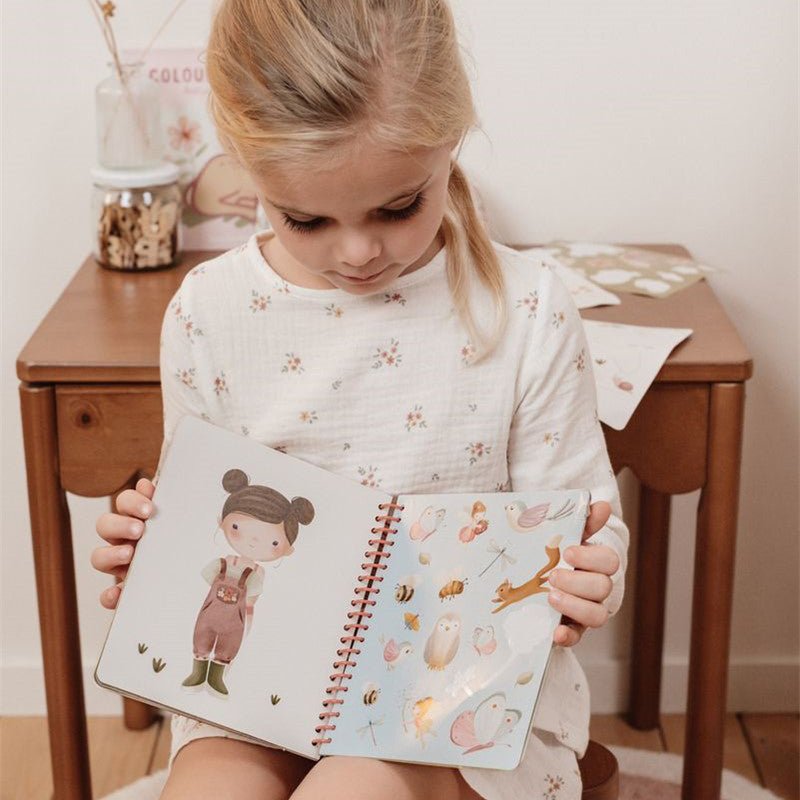 LIBRO MANUALIDADES LITTLE DUTCH ·VISTE A ROSA FAIRY GARDEN· - Happy Moments Baby