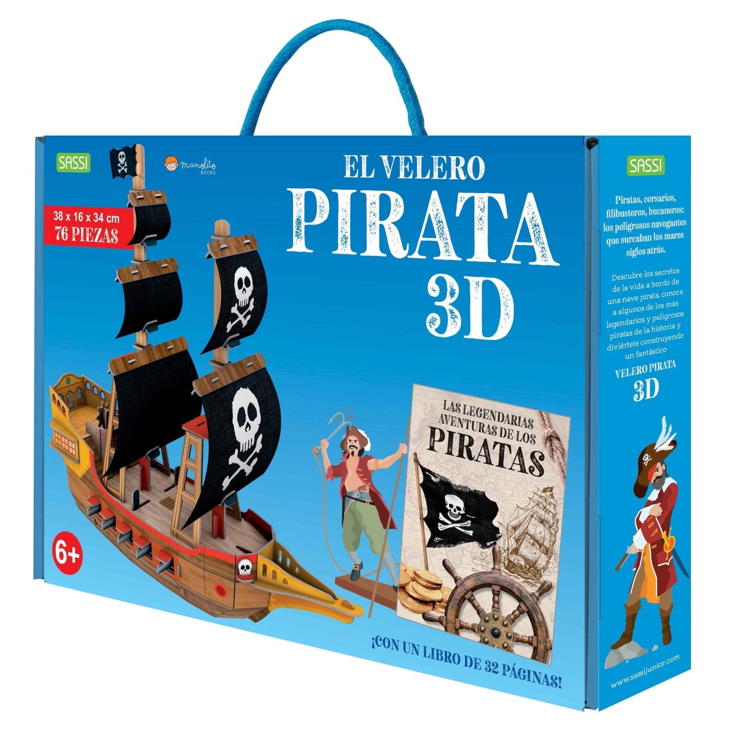 LIBRO + MAQUETA ·EL VELERO PIRATA 3D· - Happy Moments Baby