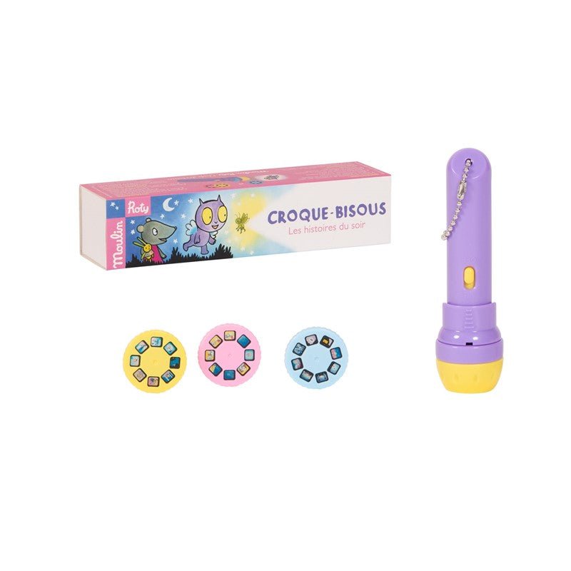 LINTERNA PROYECTOR DE HISTORIAS MOULIN ROTY ·CROQUE BISOUS· - Happy Moments Baby
