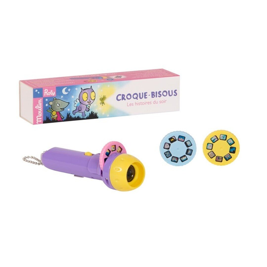 LINTERNA PROYECTOR DE HISTORIAS MOULIN ROTY ·CROQUE BISOUS· - Happy Moments Baby