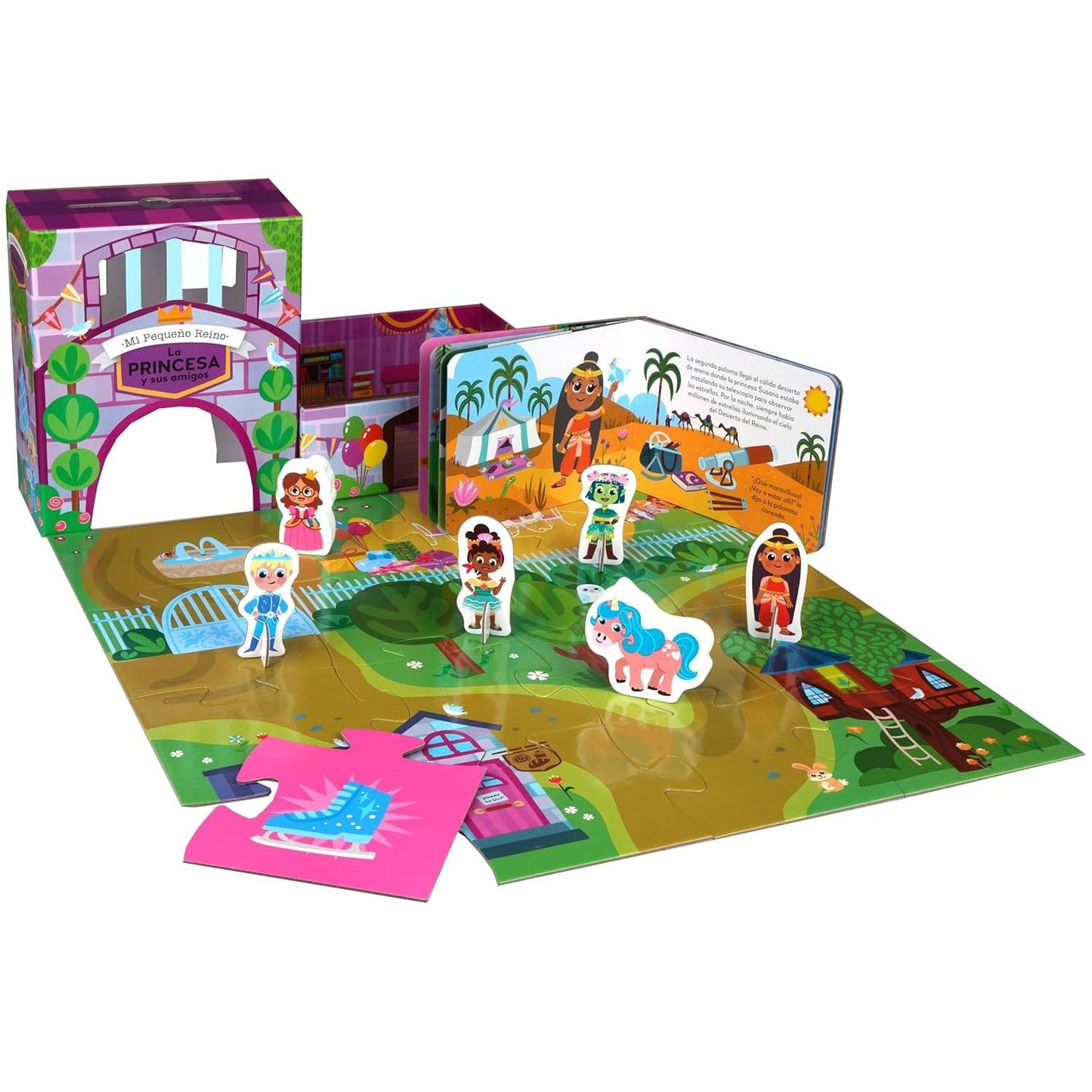 LLIBRE INFANTIL - PRINCESA I AMICS, EL MEU PETIT REGNE - Happy Moments Baby