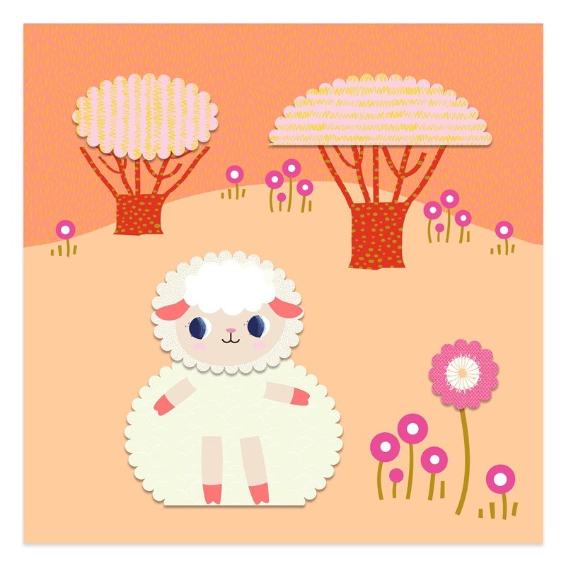 MANUALIDADES DJECO ·COLLAGE PARA RECORTAR CON BORDES DECORATIVOS· - Happy Moments Baby