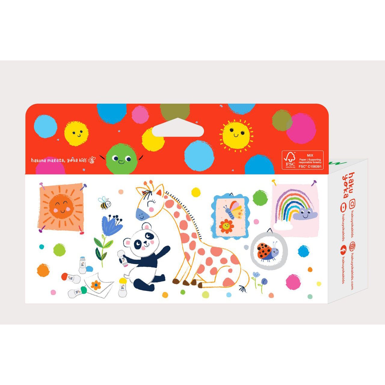 MARCADORES PUNTOS 5 COLORES ·ARCOÍRIS· - Happy Moments Baby