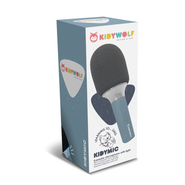 MICRÓFONO BLUETOOTH CON EFECTOS DE SONIDO INFANTIL ·KIDYMIC AZUL· - Happy Moments Baby
