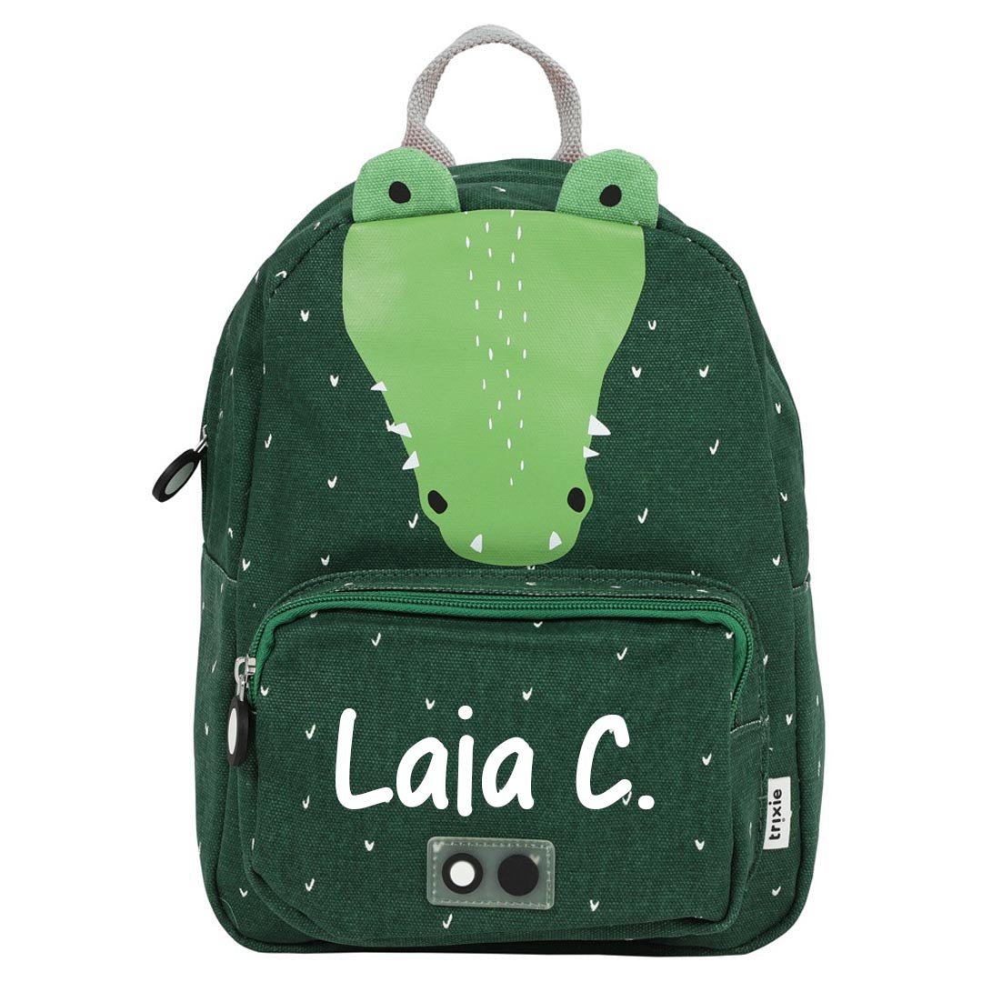 MOCHILA GRANDE INFANTIL TRIXIE ·COCODRILO· - Happy Moments Baby