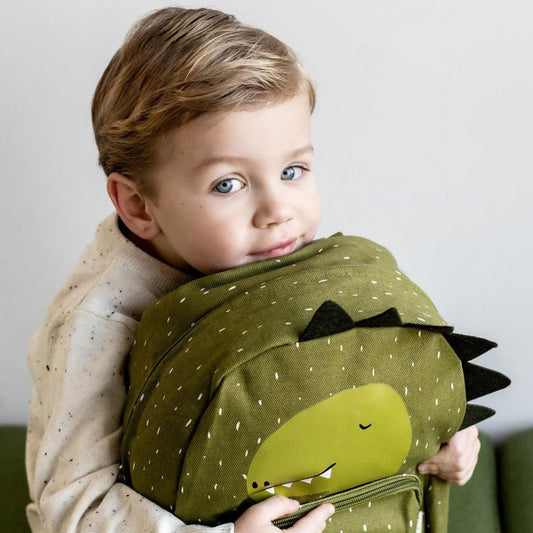 MOCHILA GRANDE INFANTIL TRIXIE ·DINO· - Happy Moments Baby