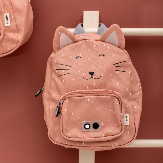 MOCHILA GRANDE INFANTIL TRIXIE ·GATO· - Happy Moments Baby