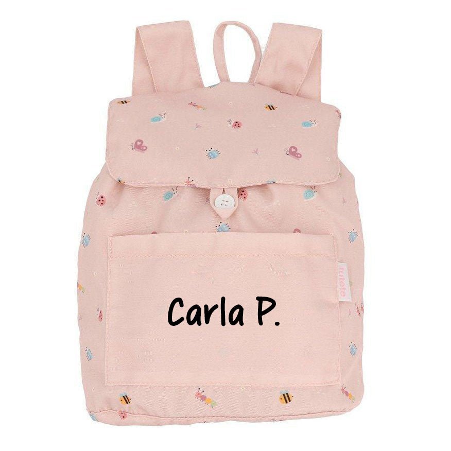 MOCHILA INFANTIL PEQUEÑA TELA TUTETE ·BUGS· - Happy Moments Baby
