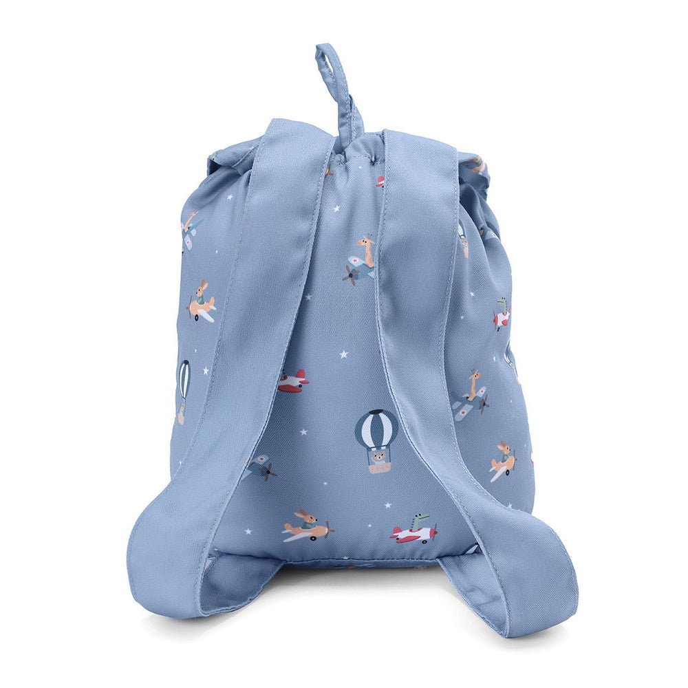 MOCHILA INFANTIL PEQUEÑA TELA TUTETE ·PLANES· - Happy Moments Baby