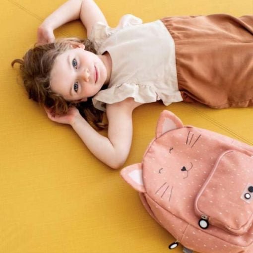 MOCHILA INFANTIL TRIXIE PEQUEÑA ·GATO· - Happy Moments Baby