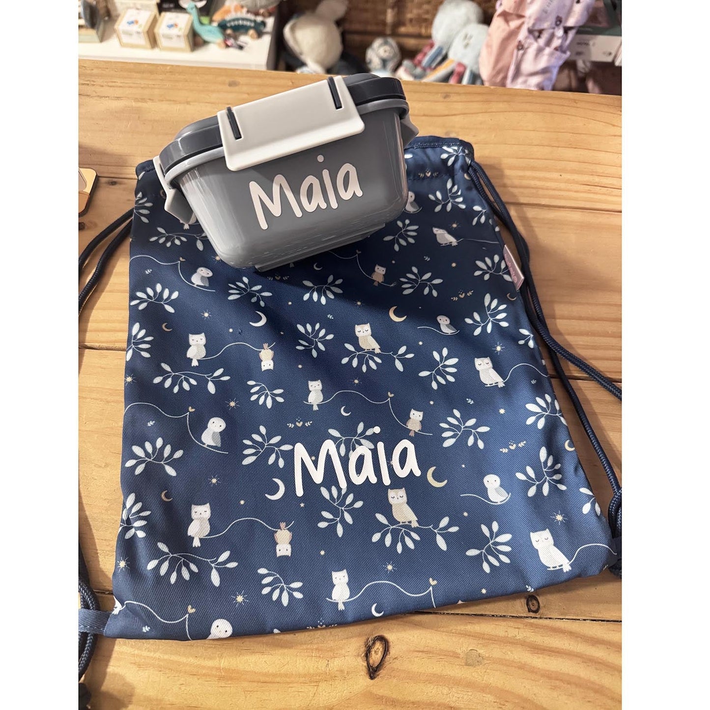 MOCHILA SACO INFANTIL DE TELA TUTETE ·MAGICAL FOREST· - Happy Moments Baby