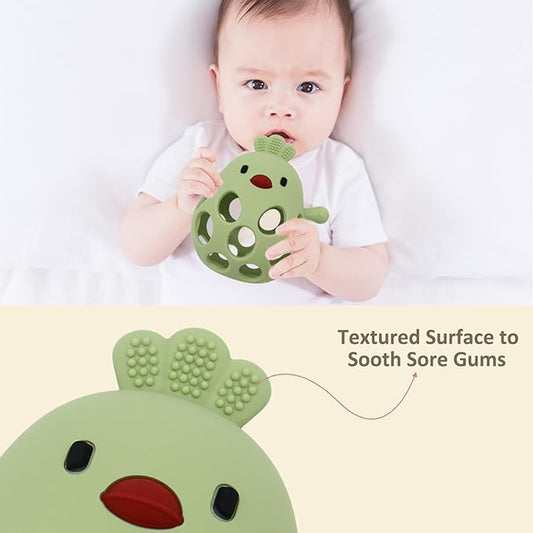 MORDEDOR FIGURA ·POLLITO MINT· - Happy Moments Baby