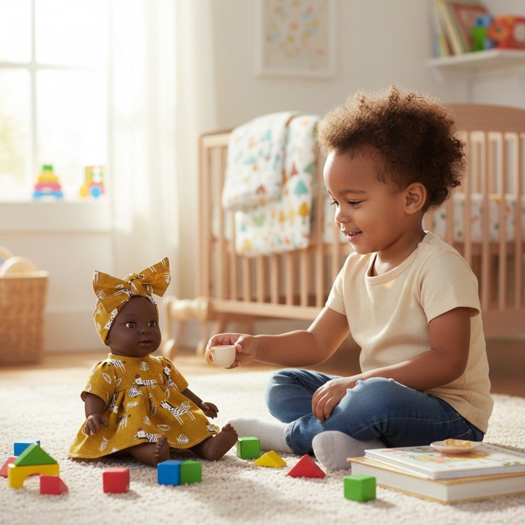 MUÑECA NINES D'ONIL ·COCO MAHA MOSTAZA 31CM· - Happy Moments Baby