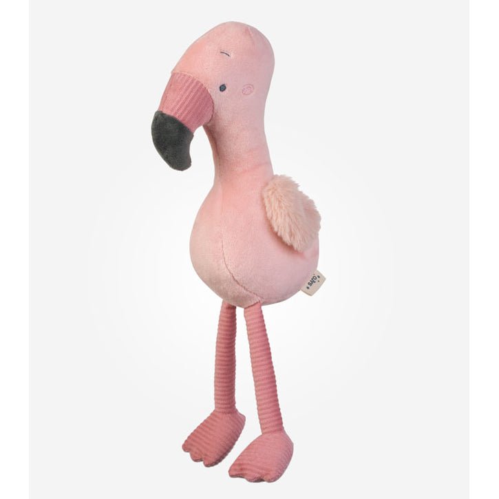 MUÑECO DE TELA PATUDO SARO ·FLAMENCO· - Happy Moments Baby