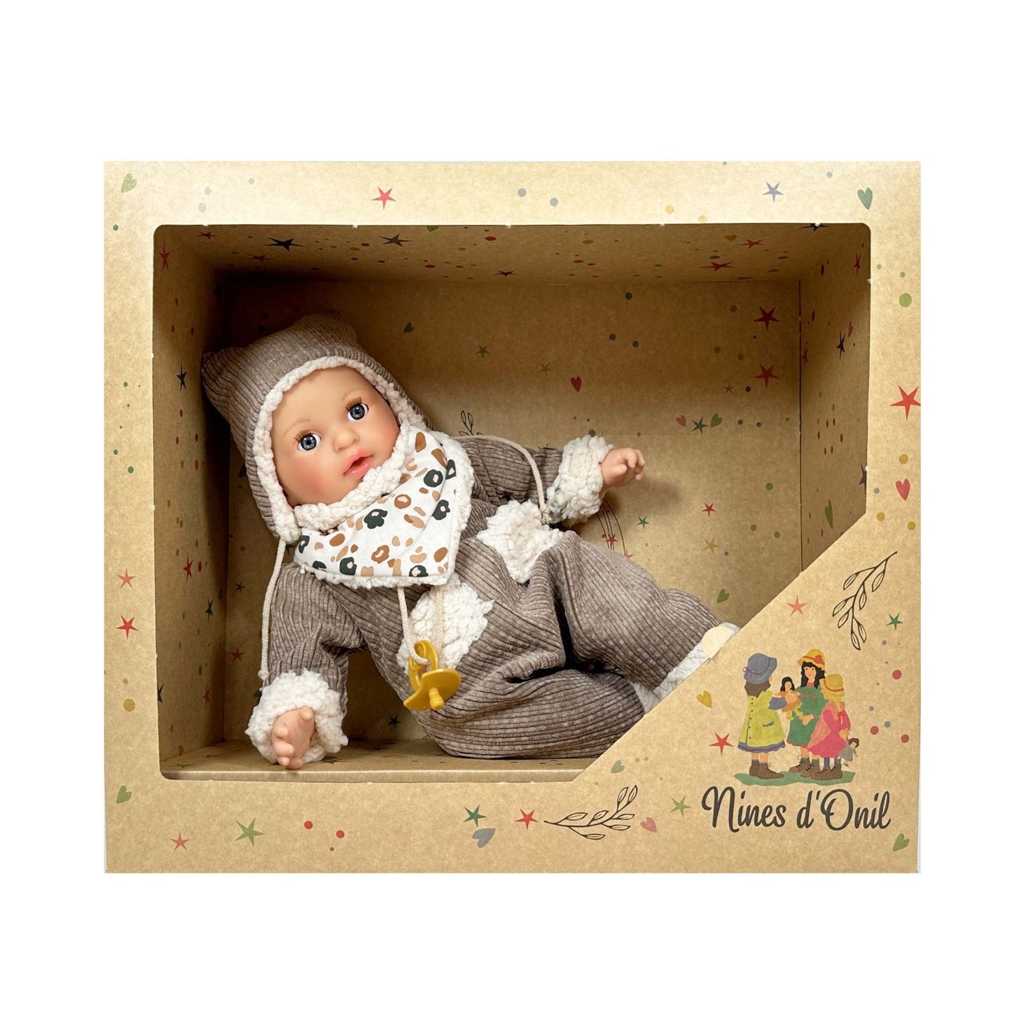 MUÑECO NINES D'ONIL ·ALEX COZY BROWN 40CM· - Happy Moments Baby