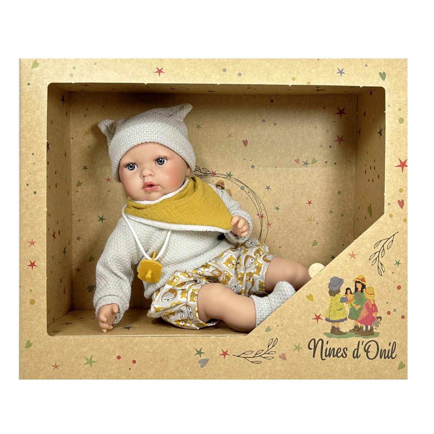 MUÑECO NINES D'ONIL ·LITTLE LUCAS 40CM· - Happy Moments Baby
