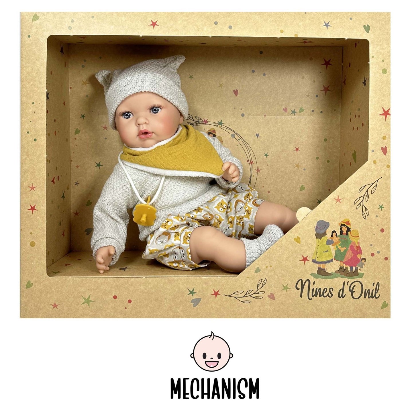 MUÑECO NINES D'ONIL ·LITTLE LUCAS 40CM· - Happy Moments Baby