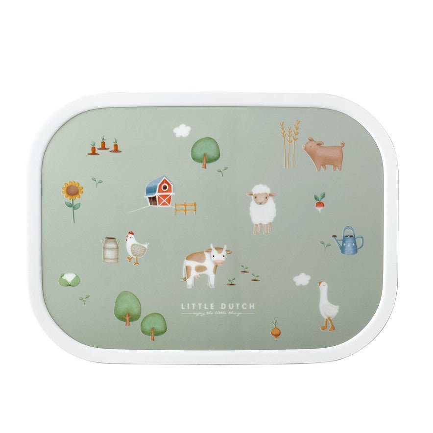 PACK ALMUERZO LITTLE DUTCH ·FIAMBRERA Y BOTELLA LITTLE FARM· - Happy Moments Baby