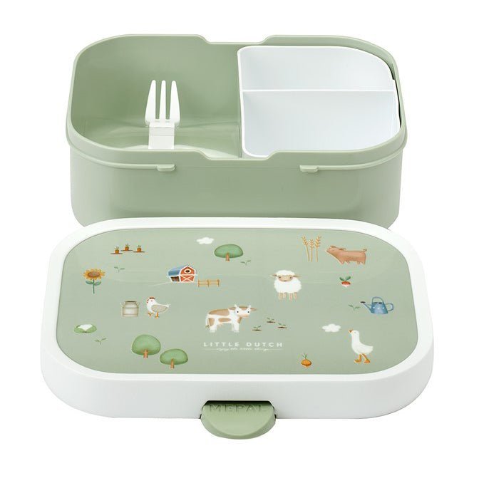 PACK ALMUERZO LITTLE DUTCH ·FIAMBRERA Y BOTELLA LITTLE FARM· - Happy Moments Baby