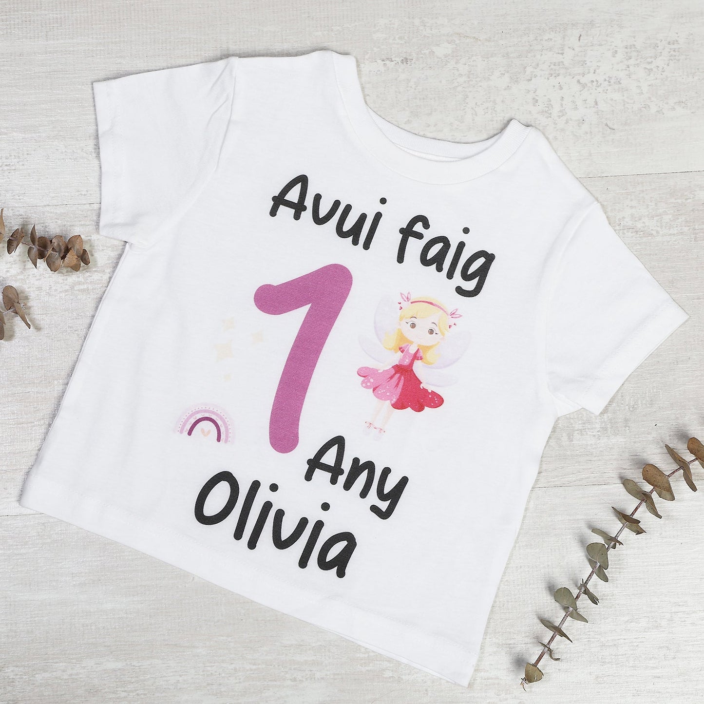 PACK CORONA + CAMISETA CUMPLEAÑOS ·HADAS· - Happy Moments Baby