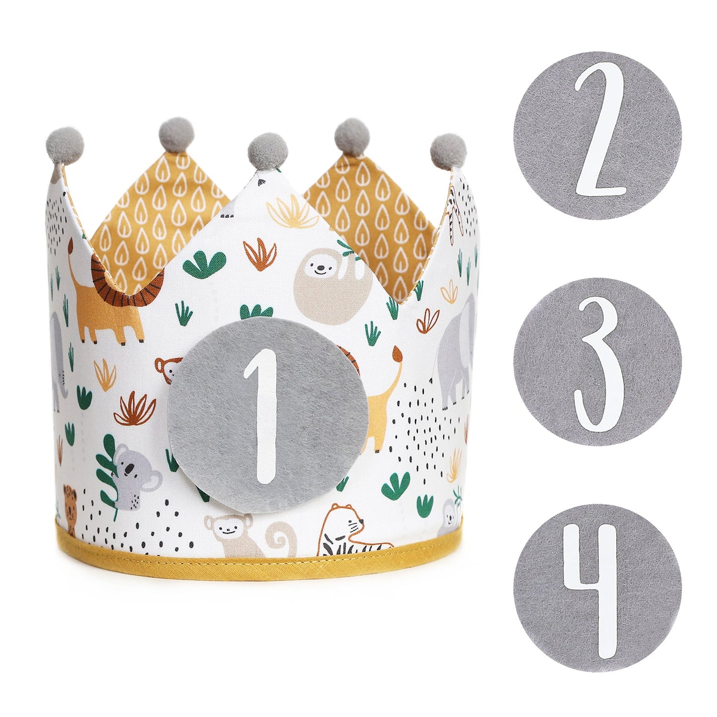 PACK CORONA + CAMISETA CUMPLEAÑOS ·WILD LIFE· - Happy Moments Baby