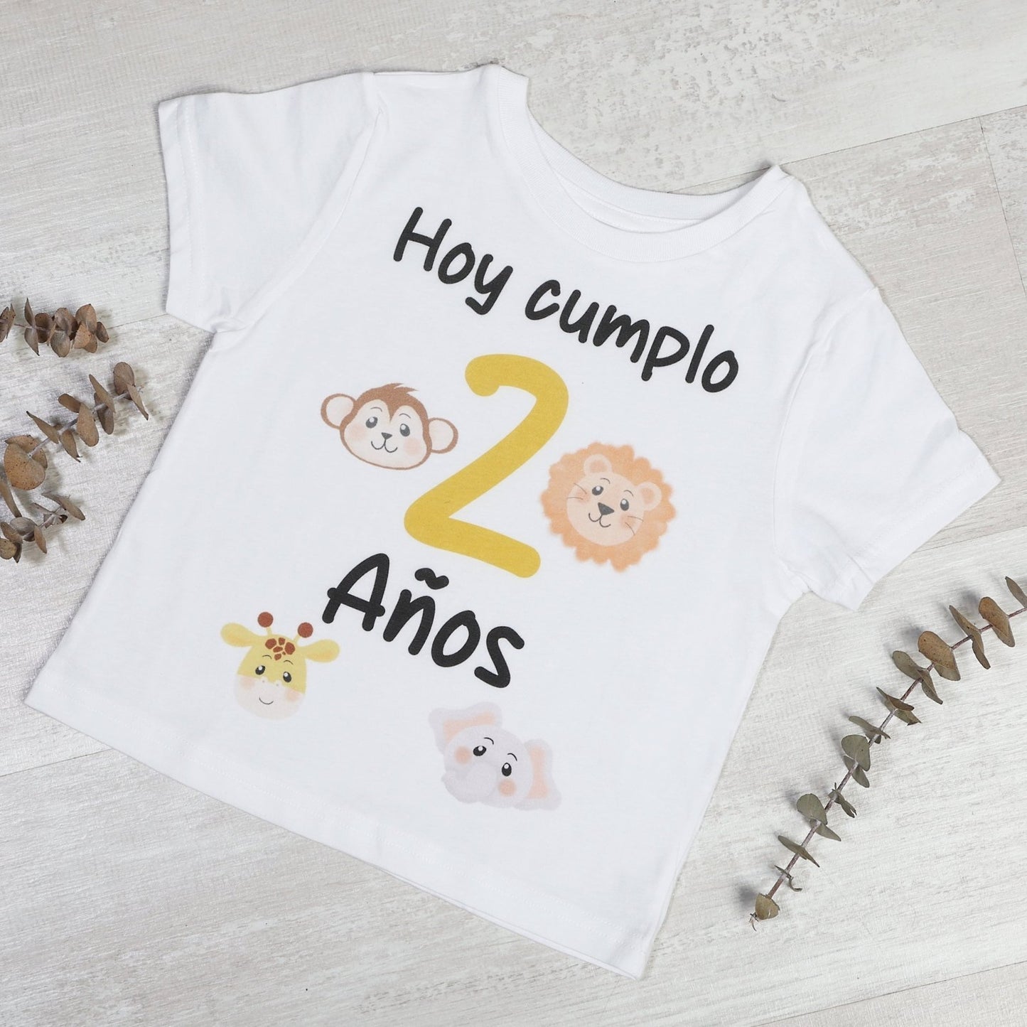 PACK CORONA + CAMISETA CUMPLEAÑOS ·WILD LIFE· - Happy Moments Baby