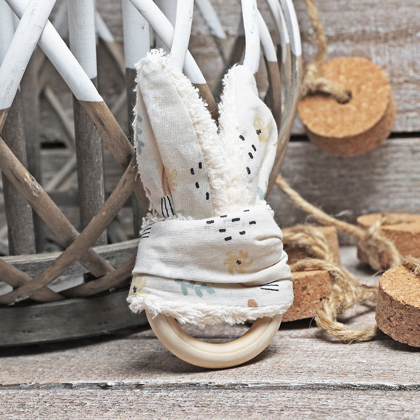 PACK NEWBORN: BANDANA MORDEDOR Y MANTA ·SOFT· - Happy Moments Baby