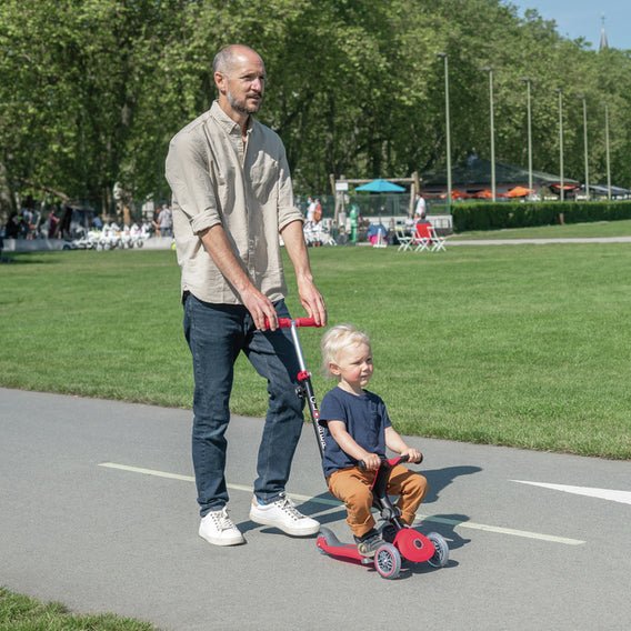 PATINETE EVOLUTIVO GLOBBER ·GO UP PLEGABLE PLUS ROJO· - Happy Moments Baby