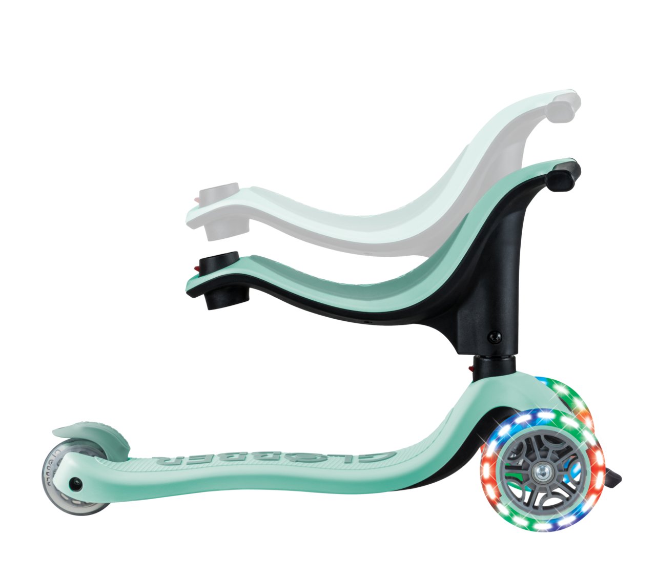 PATINETE EVOLUTIVO GLOBBER ·GO UP SPORTY CON LUCES MINT· - Happy Moments Baby