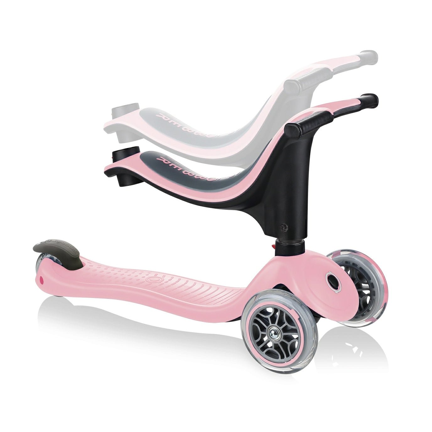 PATINETE EVOLUTIVO GLOBBER ·GO UP SPORTY ROSA PASTEL· - Happy Moments Baby