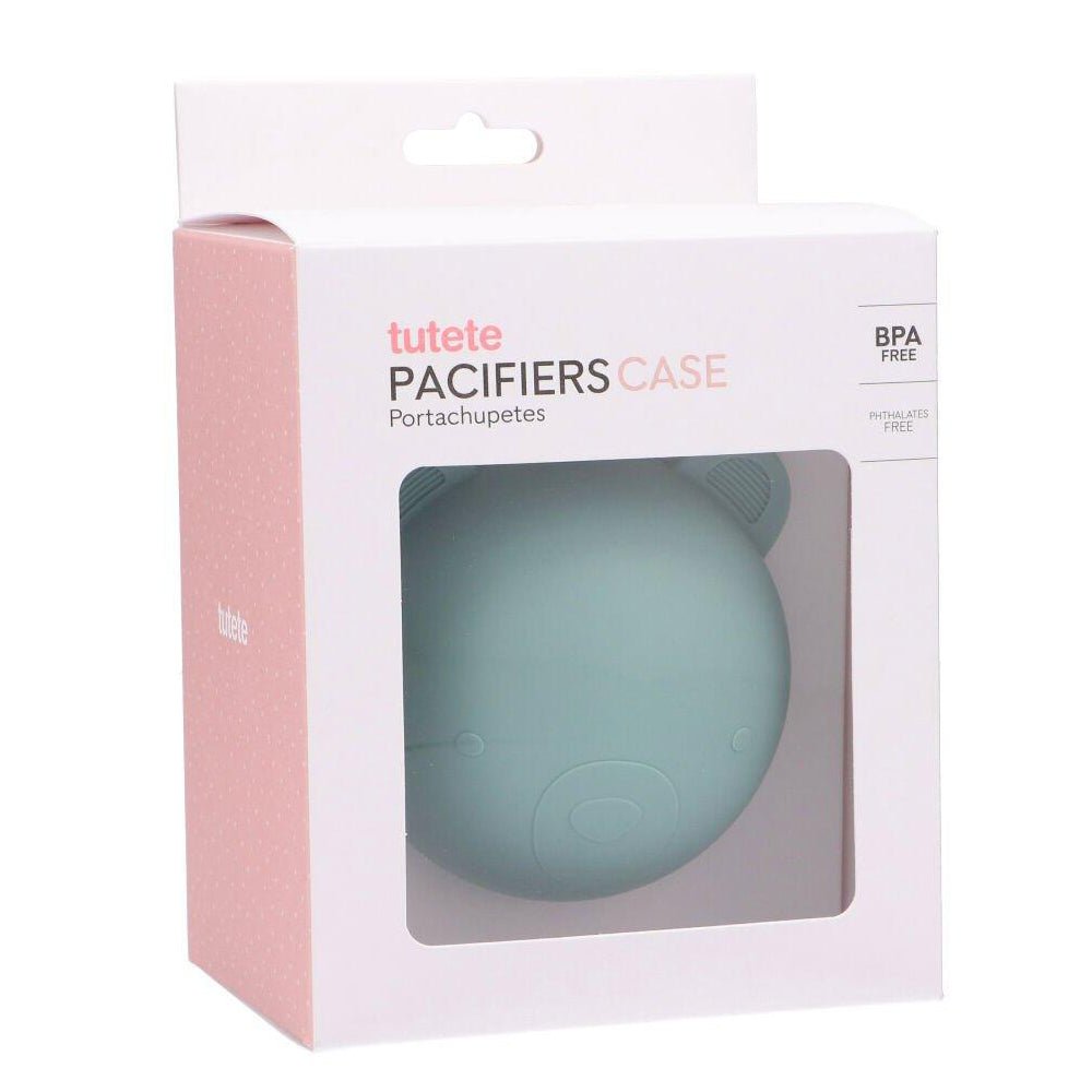 PORTACHUPETES SILICONA TUTETE ·BEAR MINT· - Happy Moments Baby