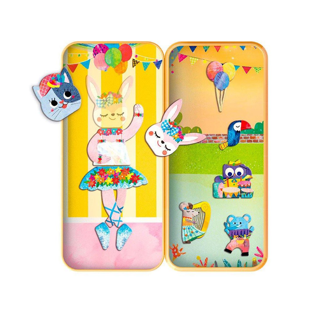 PUZLE MAGNÉTICO EN LATA ·CUENTOS Y FANTASÍA FIESTA DE MÚSICA· - Happy Moments Baby